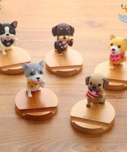 AmyLi 3D Wooden Doggo Mobile Stand