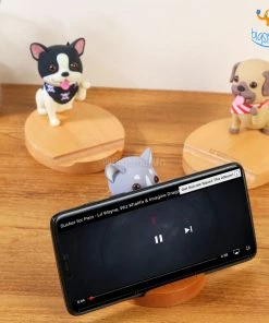 AmyLi 3D Wooden Doggo Mobile Stand