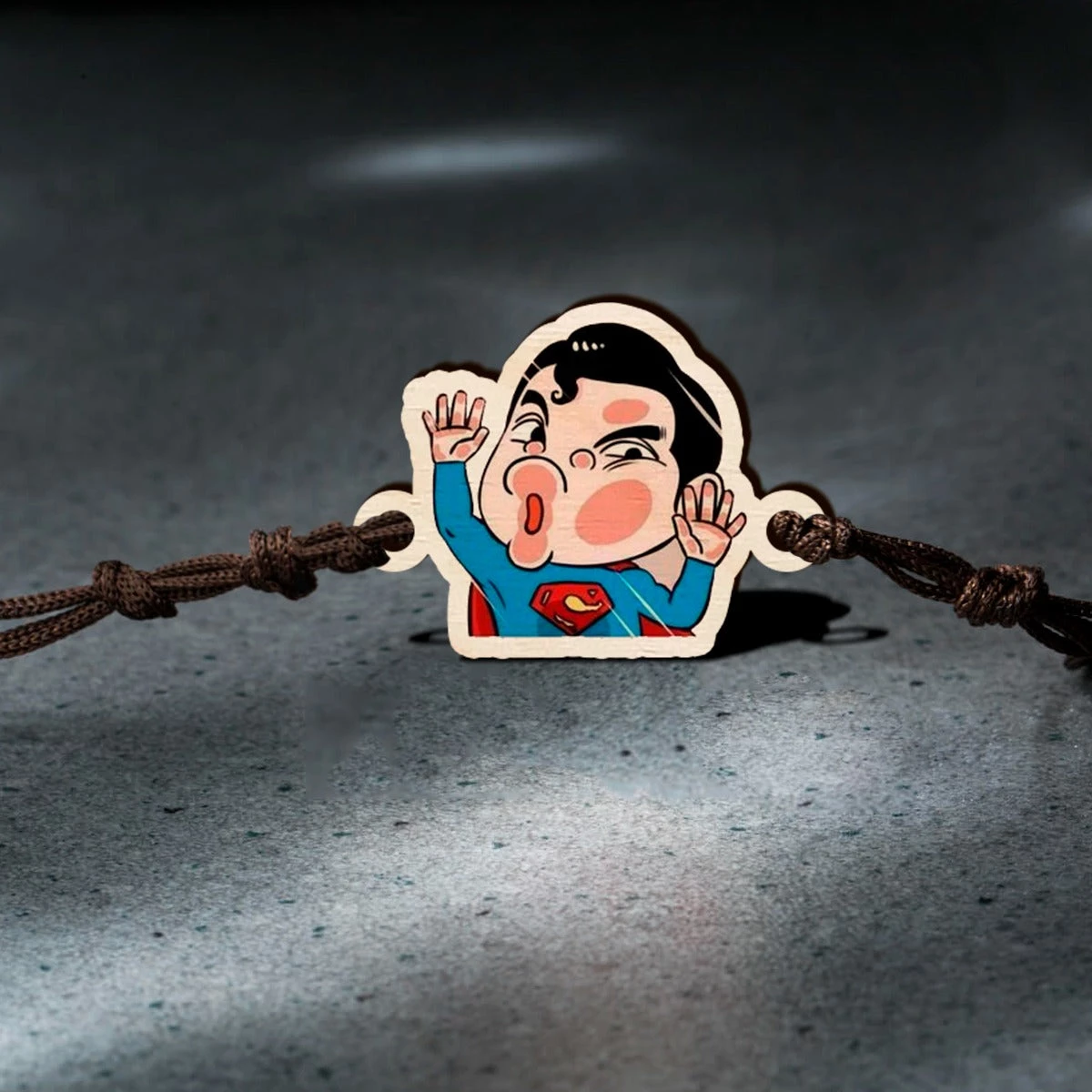 Bigsmall_cc Superman Wooden Rakhi All Of It