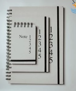 Writenery Father's Day Ash Wiro Notebooks With Elastic- Set Of 3