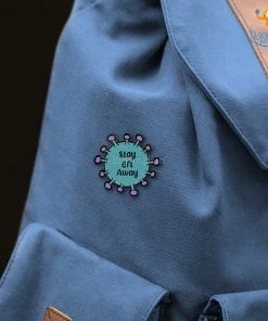 Bigsmall_piu Stay 6 Feet Away Lapel Pin