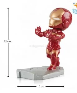 WowHeads Iron Man Bobblehead Mobile Stand (Hand-Painted)