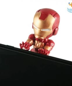 WowHeads Iron Man Bobblehead Mobile Stand (Hand-Painted)