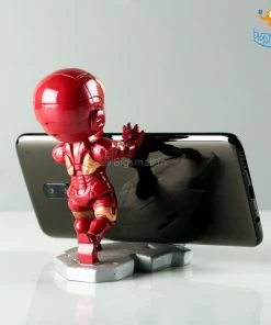WowHeads Iron Man Bobblehead Mobile Stand (Hand-Painted)