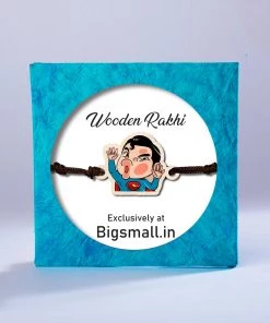 Bigsmall_cc Superman Wooden Rakhi All Of It