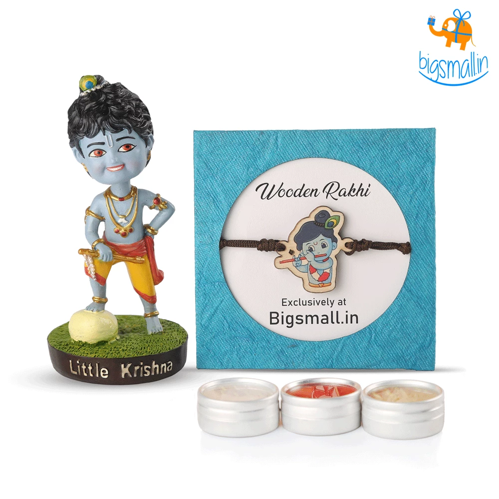 Bigsmall All Of It Krishna Rakhi Gift Set