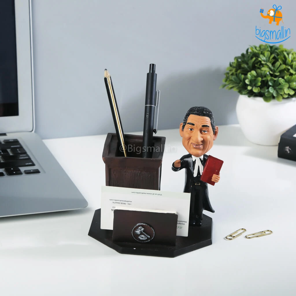 WowHeads Lawyer Desk Stationery Holder Father's Day