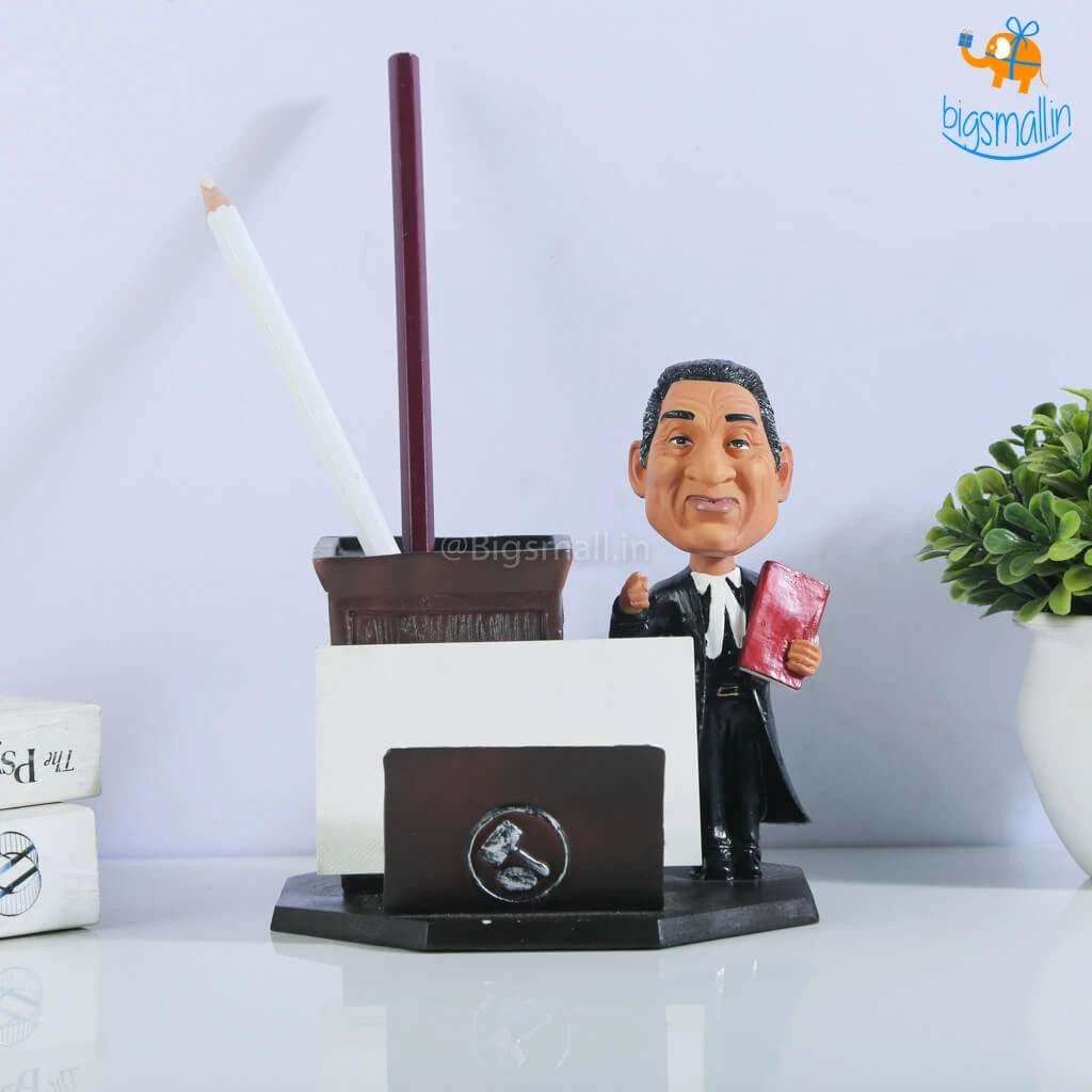 WowHeads Lawyer Desk Stationery Holder Father's Day