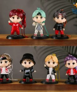 Bigsmall_hmk BTS Action Figure With Keychain - Set Of 7