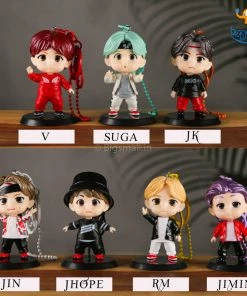 Bigsmall_hmk BTS Action Figure With Keychain - Set Of 7