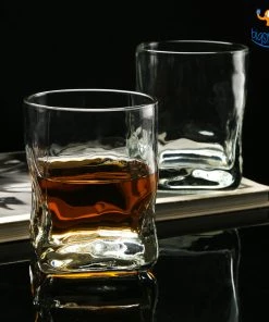 Devnow Corporate Hammered Bottom Whiskey Glasses - Set Of 6