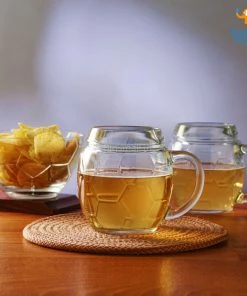 Devnow Father's Day Football Beer Mugs And Bowl Set - 3 Pcs