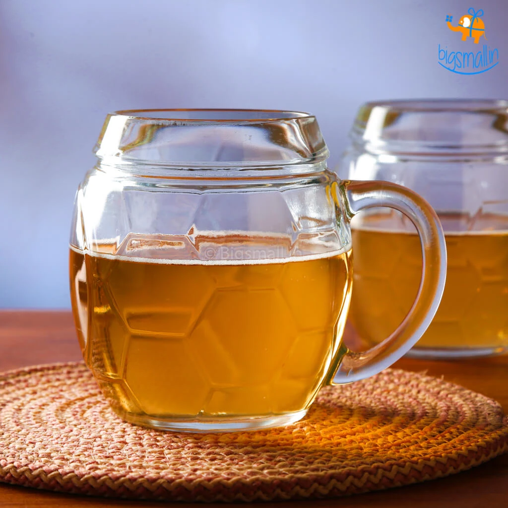 Devnow Father's Day Football Beer Mugs And Bowl Set - 3 Pcs