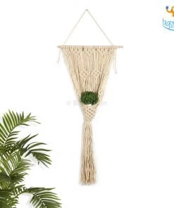 Bigsmall_hmk Stylish Macrame Wall Hanging With Plant Holder All Of It