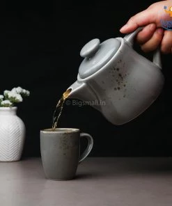 Devnow Dusted Stone Grey Tea Set - Set Of 8