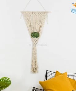 Bigsmall_hmk Stylish Macrame Wall Hanging With Plant Holder All Of It
