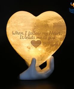 Isagon Father's Day Personalized Heart Shape Lamp - COD Not Available
