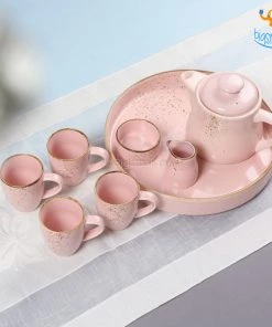Devnow Dusted Blush Pink Tea Set - Set Of 8 All Of It