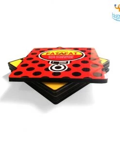 Mooch Design Studio All Of It Retro Print Coaster - Set Of 4