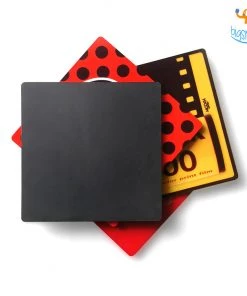 Mooch Design Studio All Of It Retro Print Coaster - Set Of 4