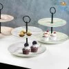 Devnow 2 Tiered Abstract Design Dessert Stand