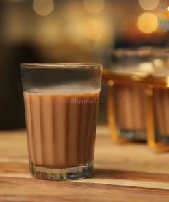 Devnow Cutting Chai Glasses With Holder - Set Of 4