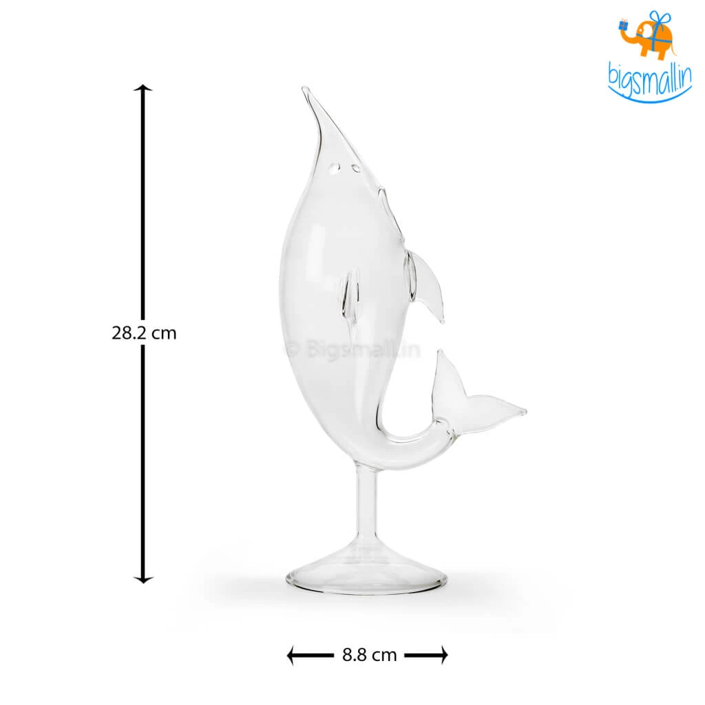 Devnow Dolphin Cocktail Glass With Straw All Of It