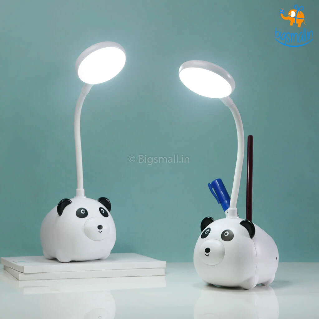 Bigsmall_hmk Panda Bedside Table Lamp With Pen Stand All Of It
