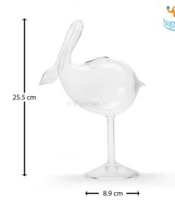 Devnow All Of It Swan Cocktail Glass With Straw