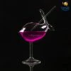 Devnow All Of It Swan Cocktail Glass With Straw