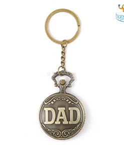 AmyLi Vintage Dad Pocket Watch Keychain