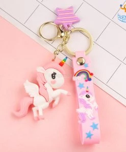 Bigsmall_hmk Unicorn Pony Keychain