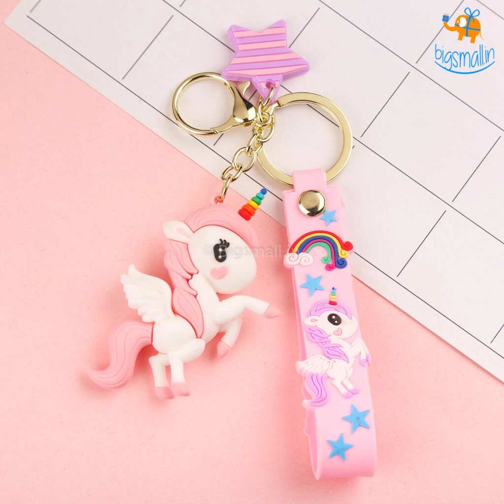 Bigsmall_hmk Unicorn Pony Keychain