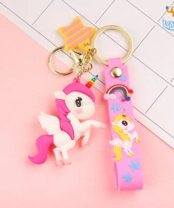 Bigsmall_hmk Unicorn Pony Keychain