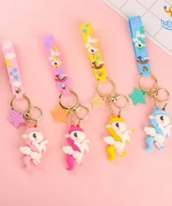 Bigsmall_hmk Unicorn Pony Keychain