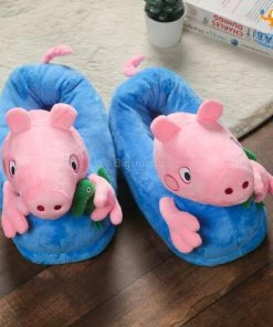 Big Daddy Peppa Pig Plush Slippers