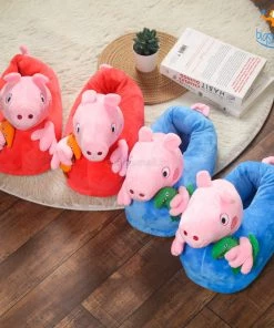 Big Daddy Peppa Pig Plush Slippers