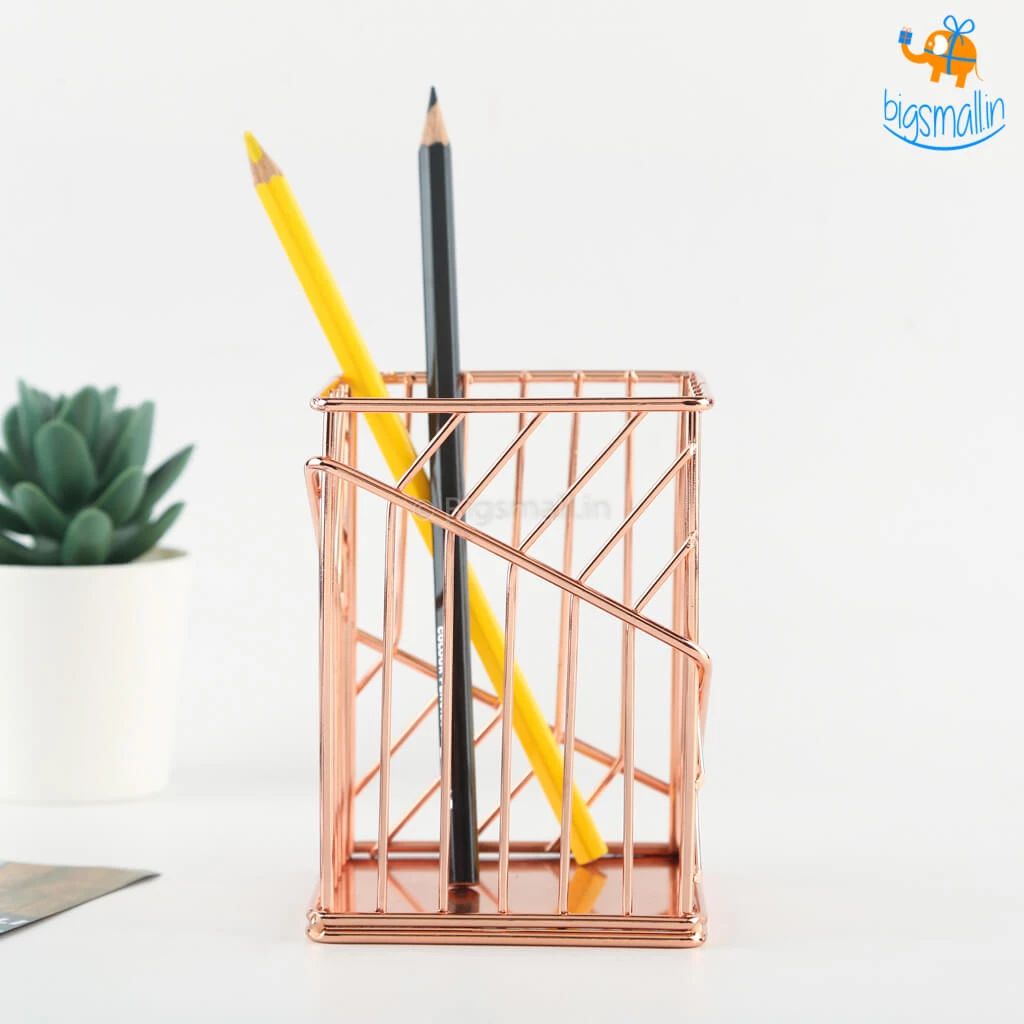 Artnery Minimal Metallic Desk Organizer