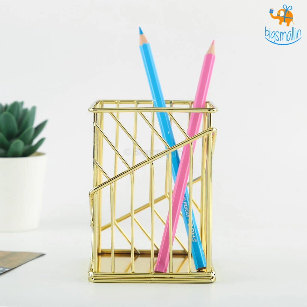 Artnery Minimal Metallic Desk Organizer