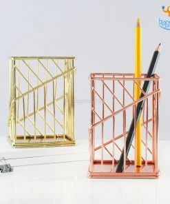 Artnery Minimal Metallic Desk Organizer
