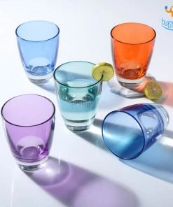 Devnow Colorful Tinted Glasses - Set Of 6