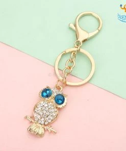 Bigsmall_hmk All Of It Owl Metallic Keychain