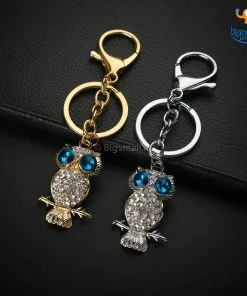 Bigsmall_hmk All Of It Owl Metallic Keychain