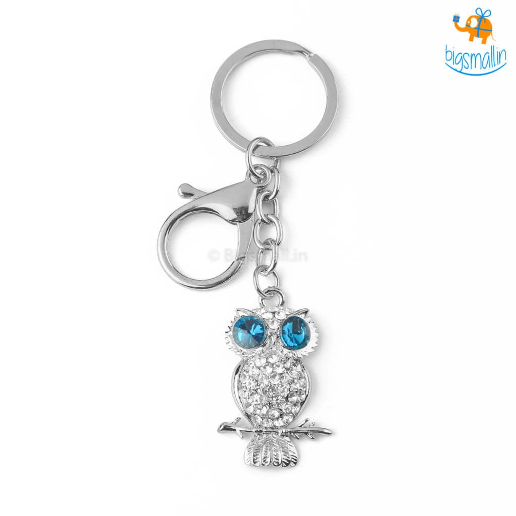 Bigsmall_hmk All Of It Owl Metallic Keychain