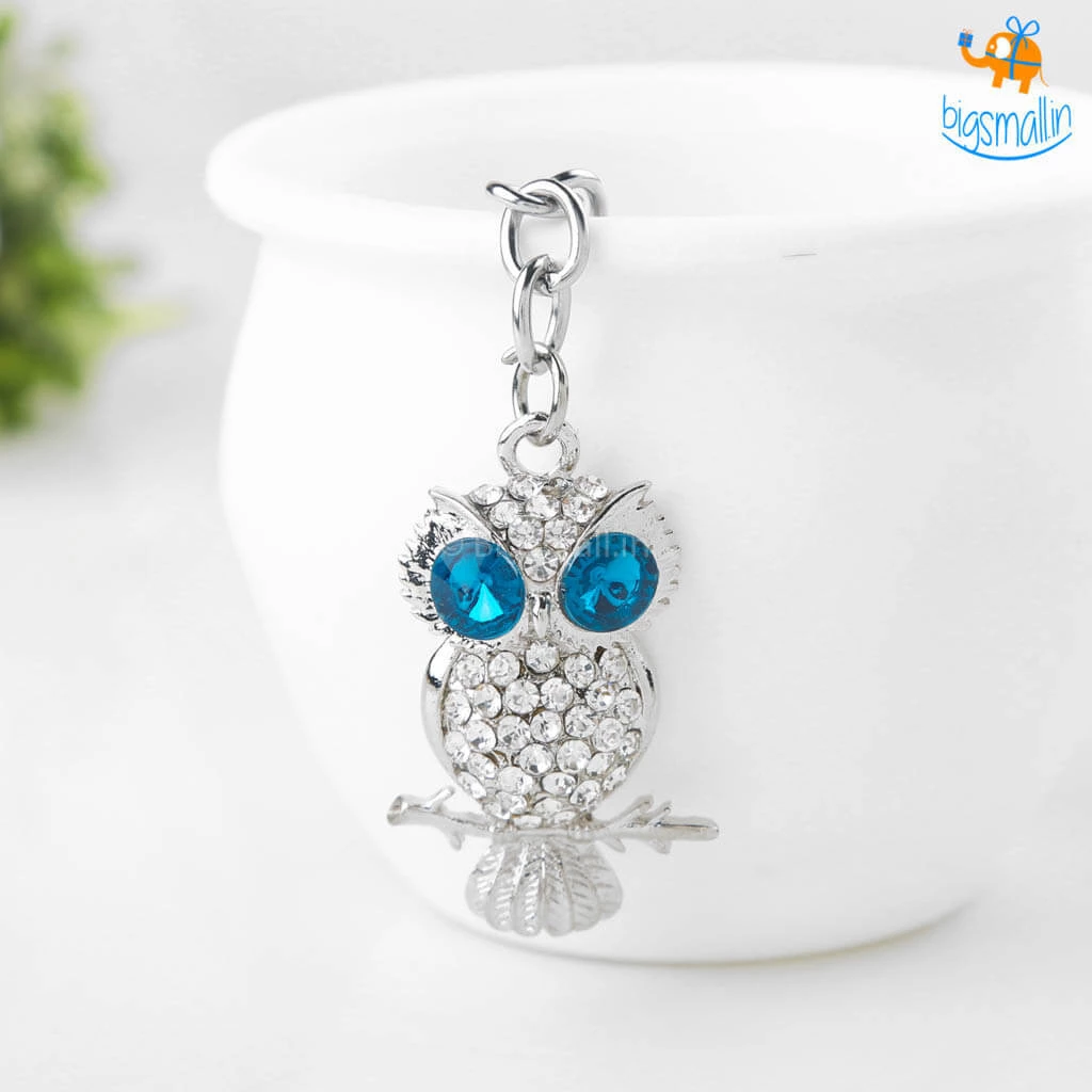 Bigsmall_hmk All Of It Owl Metallic Keychain