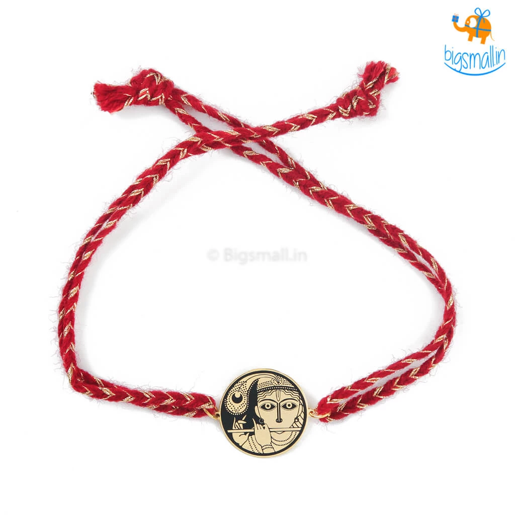 Bigsmall_piu Krishna Metallic Rakhi