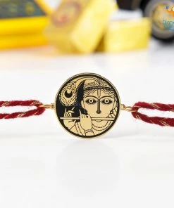 Bigsmall_piu Krishna Metallic Rakhi