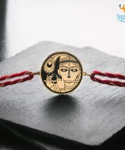 Bigsmall_piu Krishna Metallic Rakhi