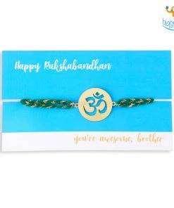 Bigsmall_piu Om Metallic Rakhi