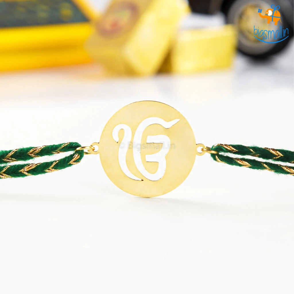 Bigsmall_piu Ik Onkar Metallic Rakhi